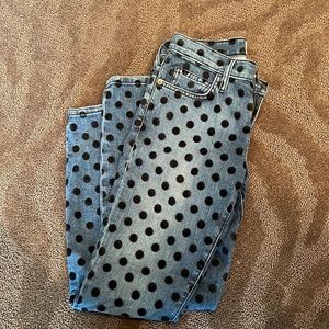Current Elliott polka dot jeans